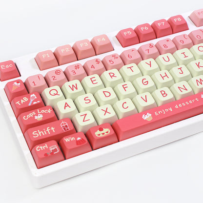 Strawberry Cake XDA Keycaps