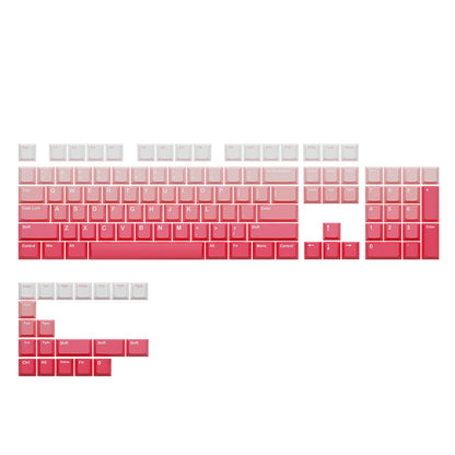 Gradient White Pink Keycaps Cherry Profile