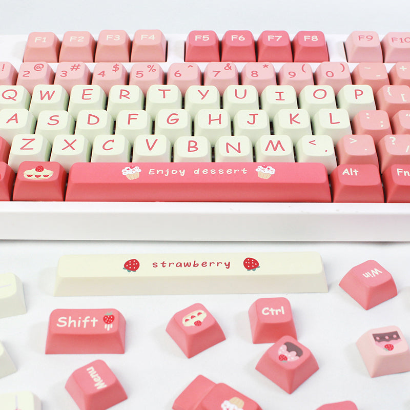 Strawberry Cake XDA Keycaps