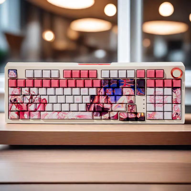 Elysia Genshin Impact Themed Shine-Through Keycaps Cherry Profile