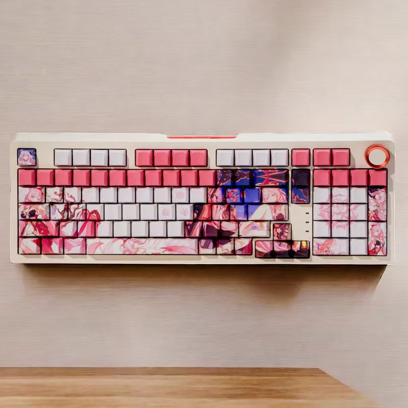 Elysia Genshin Impact Themed Shine-Through Keycaps Cherry Profile