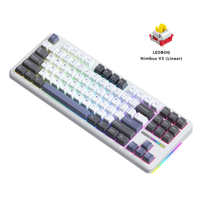 Clavier mécanique Aula F87 80% TKL sans fil RVB