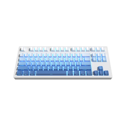 Blue Fog Double-Shot PBT Gradient Shine-Through Keycap Set