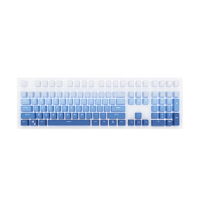 Blue Fog Double-Shot PBT Gradient Shine-Through Keycap Set