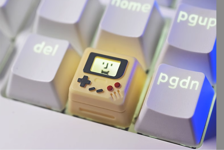 Titan Nation Classic Game Machine Shine Through Artisan Keycap