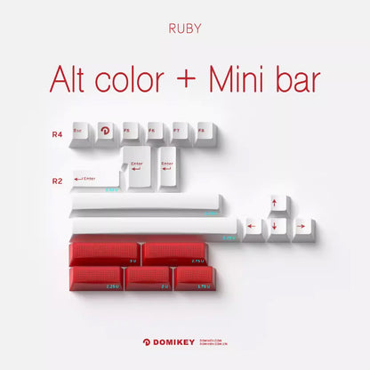 Domikey Ruby Keycap Set Cherry Profile