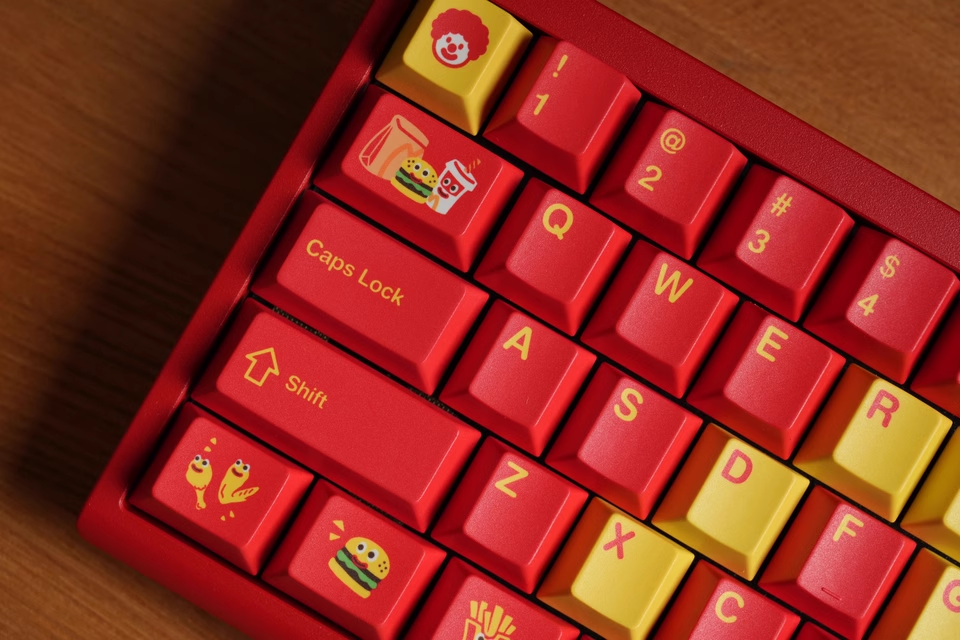 FBB McDonald's Themed Keycap Set