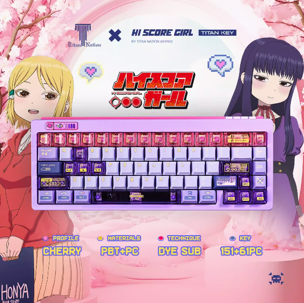 Titan Nation Hi Score Girl Keycap Set