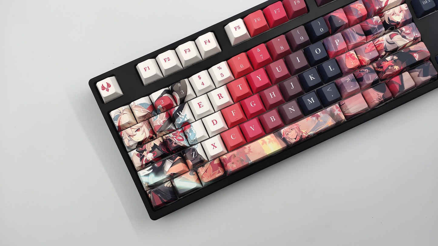 Kaedehara Kazuha Genshin Impact Themed Keycaps Cherry Profile