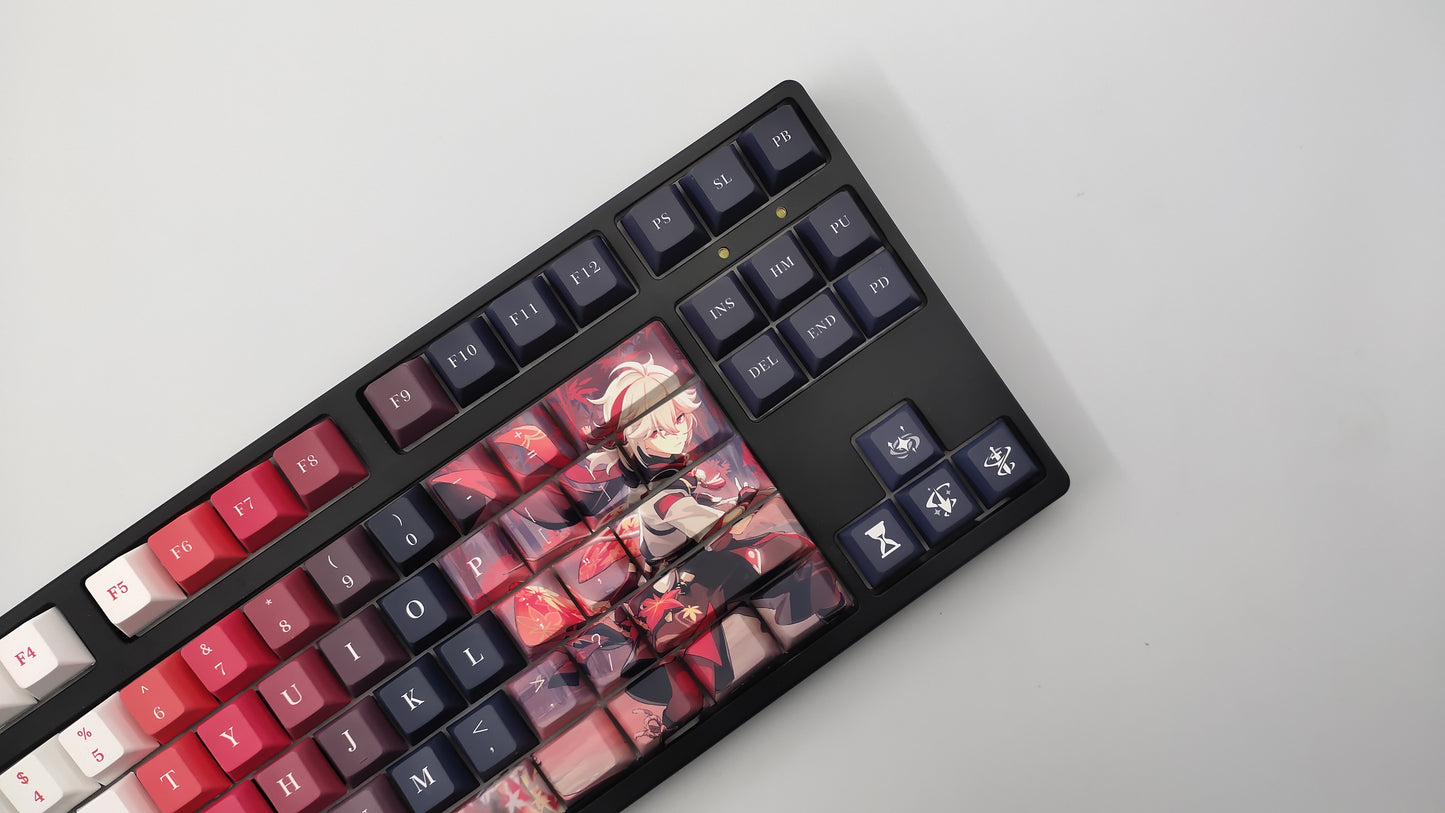 Kaedehara Kazuha Genshin Impact Themed Keycaps Cherry Profile