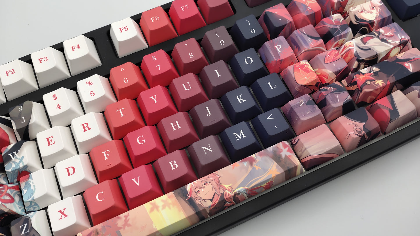 Kaedehara Kazuha Genshin Impact Themed Keycaps Cherry Profile