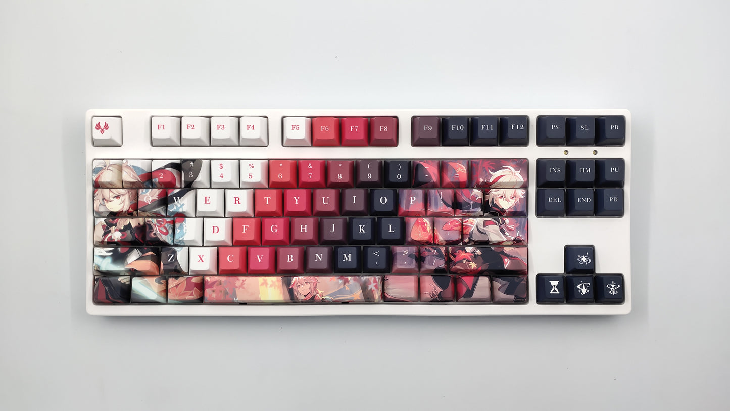 Kaedehara Kazuha Genshin Impact Themed Keycaps Cherry Profile