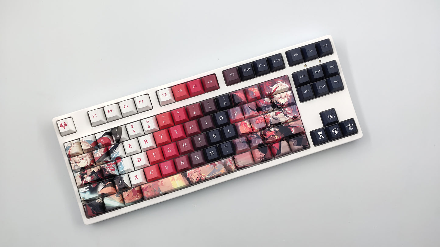 Kaedehara Kazuha Genshin Impact Keycaps sur le thème Cherry Profile