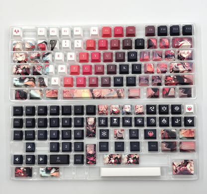 Kaedehara Kazuha Genshin Impact Keycaps sur le thème Cherry Profile