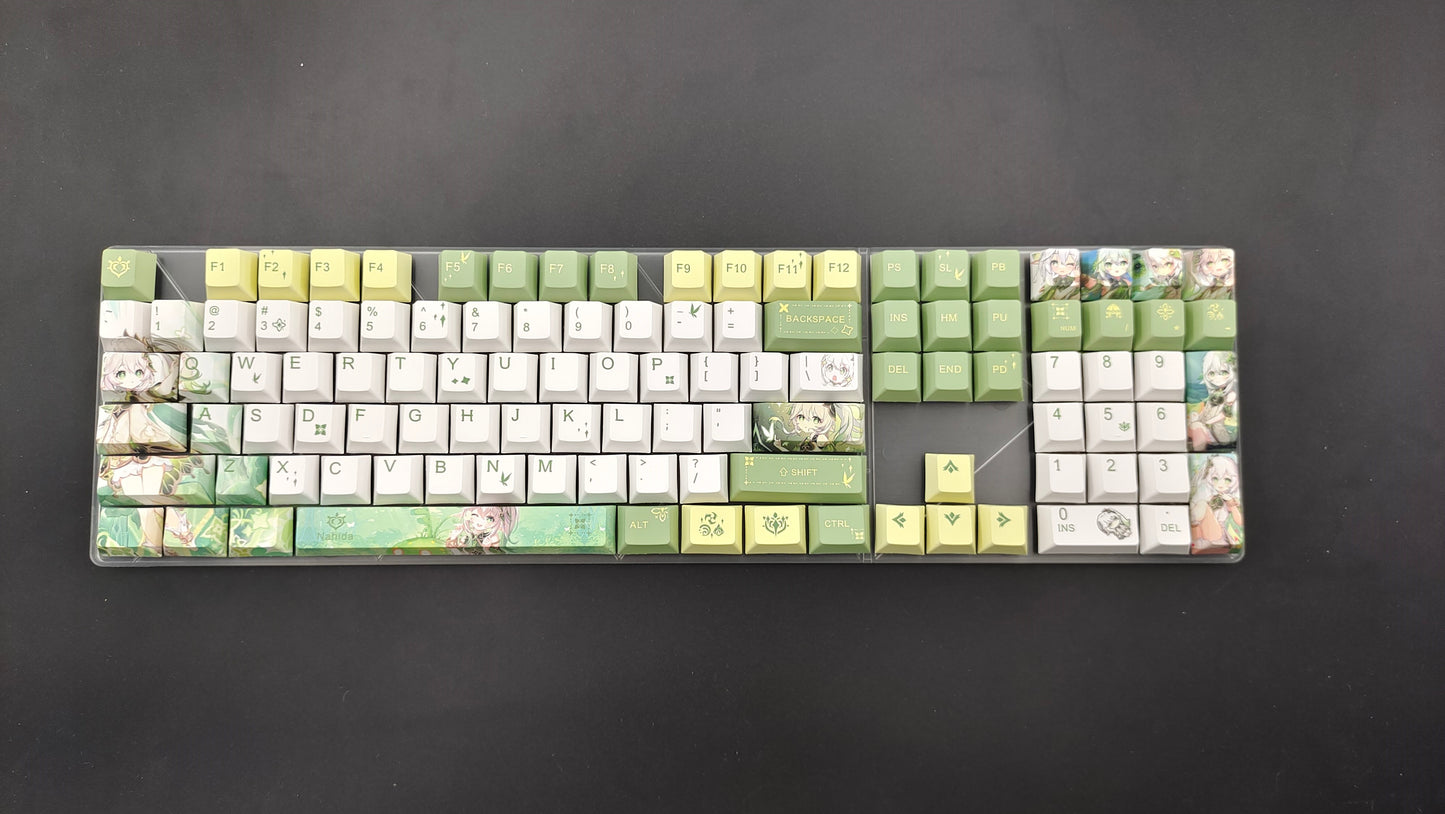 Nahida Genshin Impact Keycaps sur le thème Cherry Profile