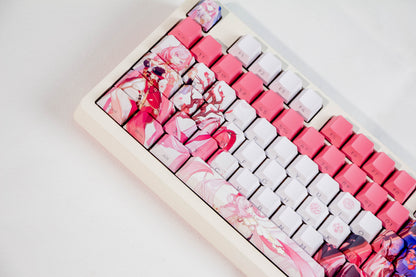 Elysia Genshin Impact Themed Shine-Through Keycaps Cherry Profile