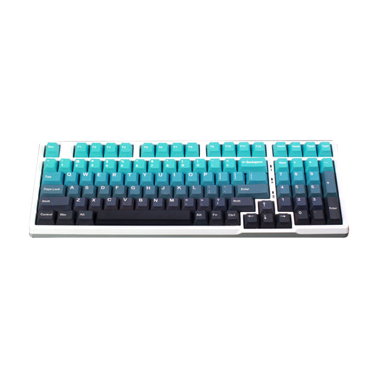 Gradient Black Blue Keycaps Cherry Profile