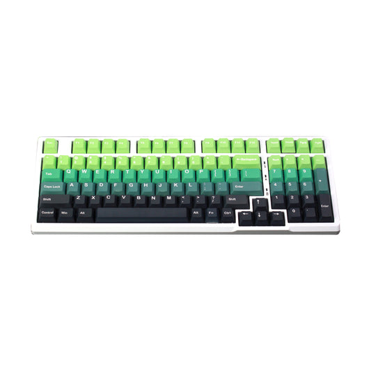 Gradient Black Green Keycaps Cherry Profile