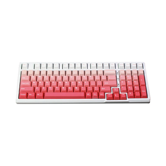 Gradient White Pink Keycaps Cherry Profile