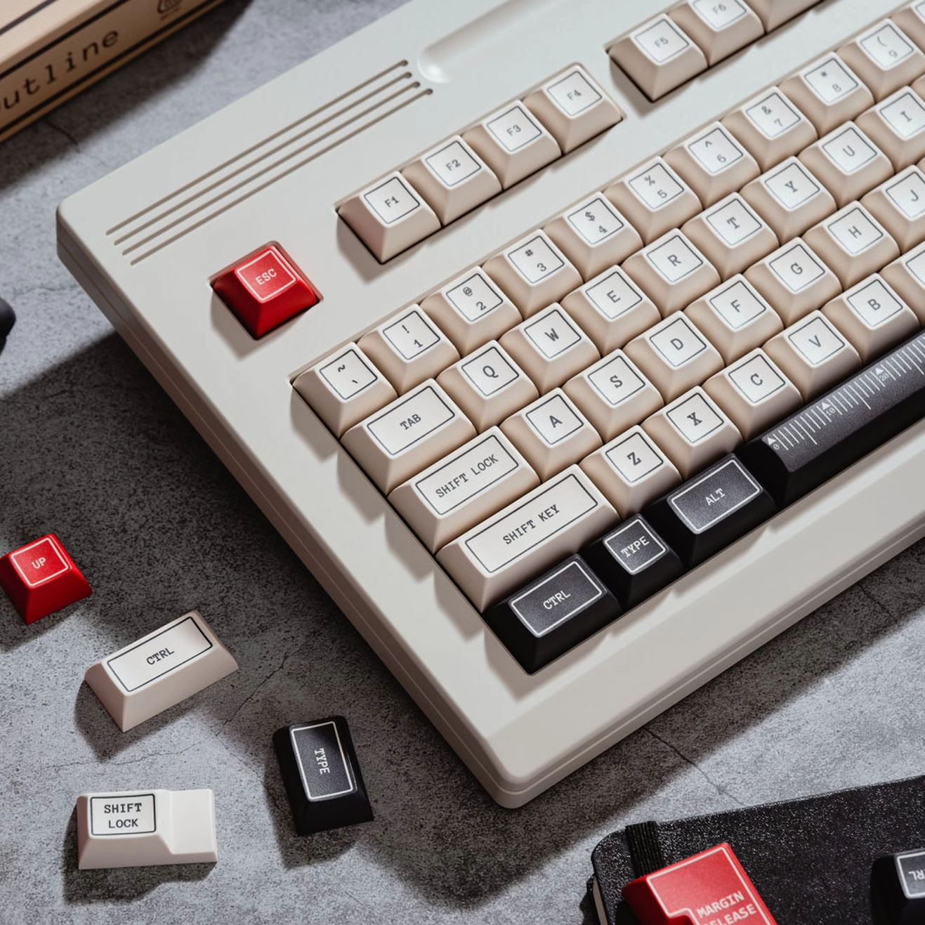 Keycreative Outline Typewriter Keycap Set