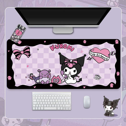 Cute Kuromi Gaming Deskmats XLarge Customizable