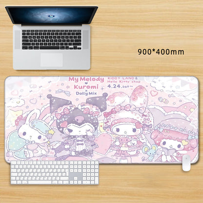 Kuwaii Kuromi et ma mélodie amitié Deskmat XLarge personnalisable