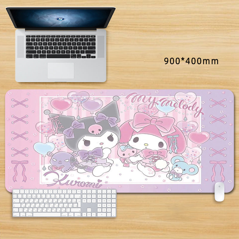 Kuwaii Kuromi et ma mélodie amitié Deskmat XLarge personnalisable