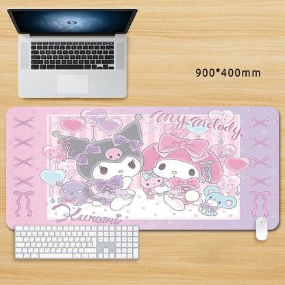 Kuwaii Kuromi et ma mélodie amitié Deskmat XLarge personnalisable