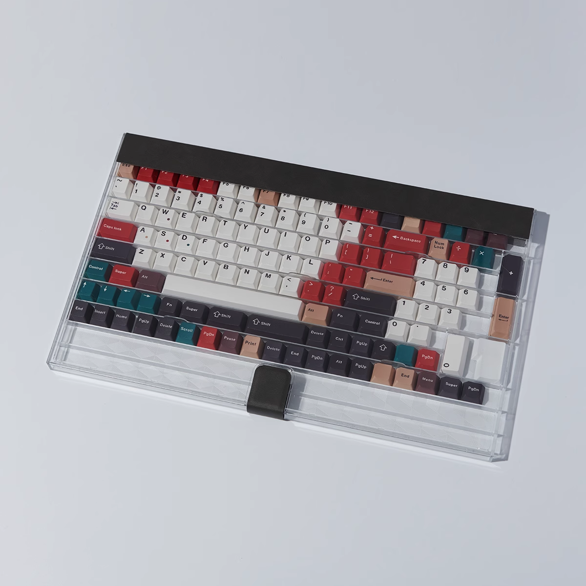 PC Plastic Magnetic Keycaps Organizer Display Case