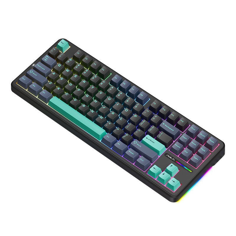 Clavier mécanique Aula F87 80% TKL sans fil RVB