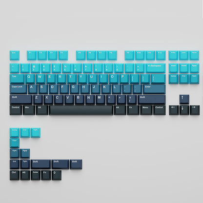 Gradient Black Blue Keycaps Cherry Profile