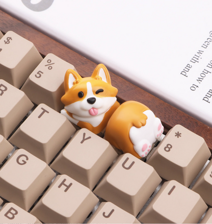 Artisan Keycaps Corgi & Husky Handmade Keycaps