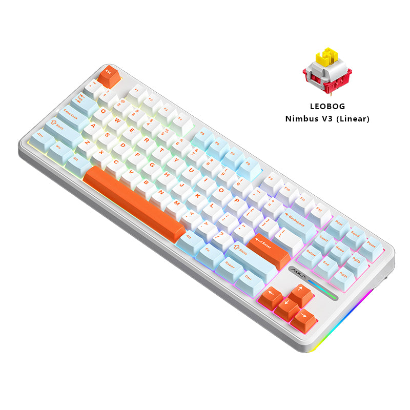 Clavier mécanique Aula F87 80% TKL sans fil RVB