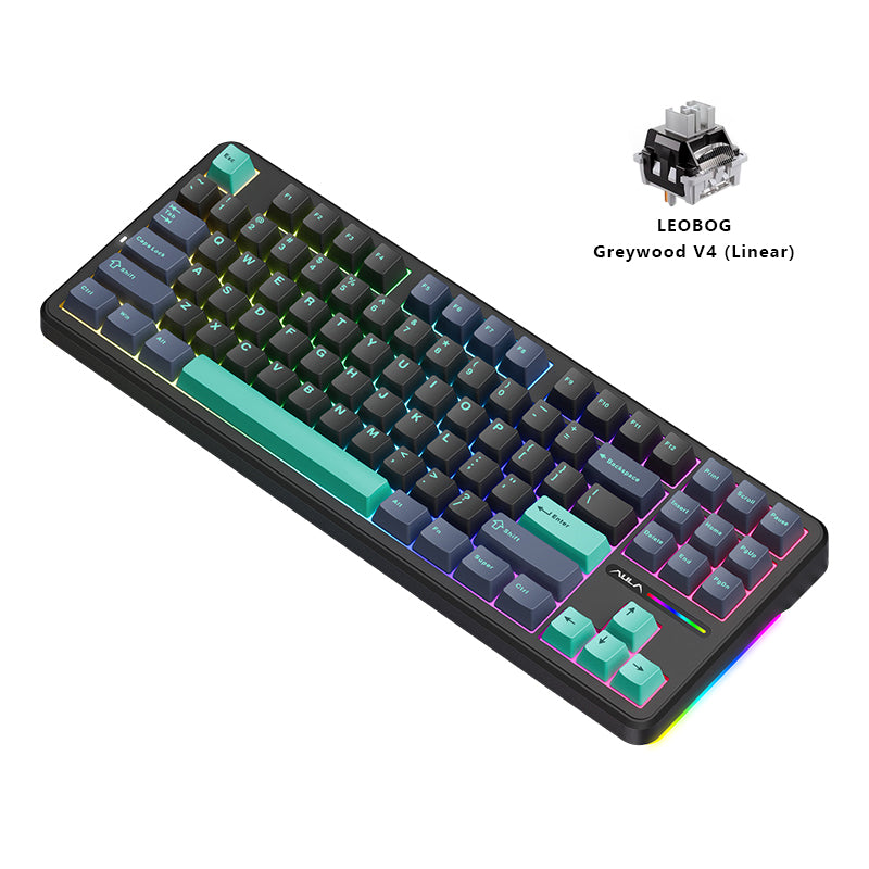 Aula F87 メカニカルキーボード 80% TKL ワイヤレス RGB