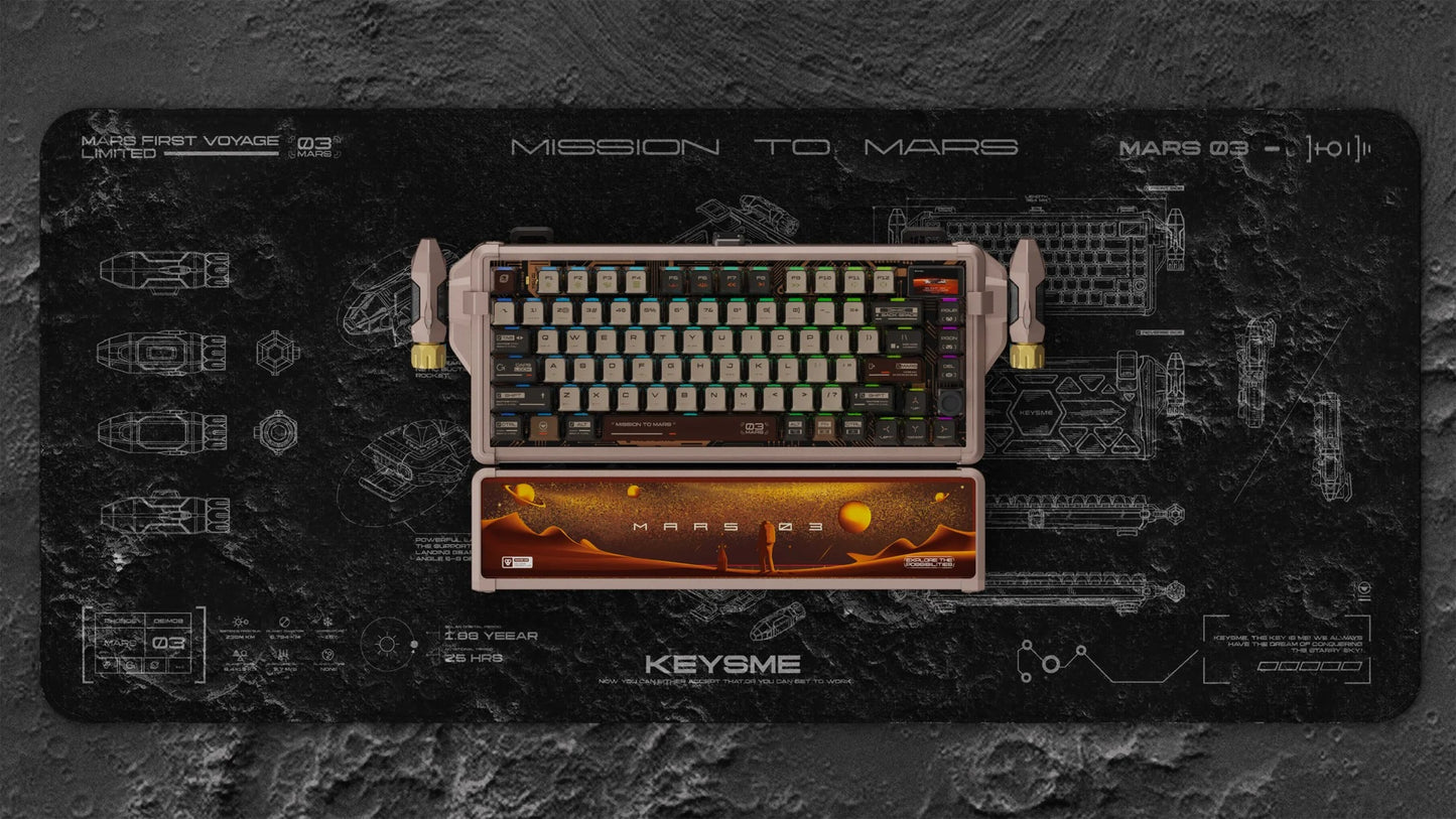 KeysMe Alloy Quicksand Wrist Rest