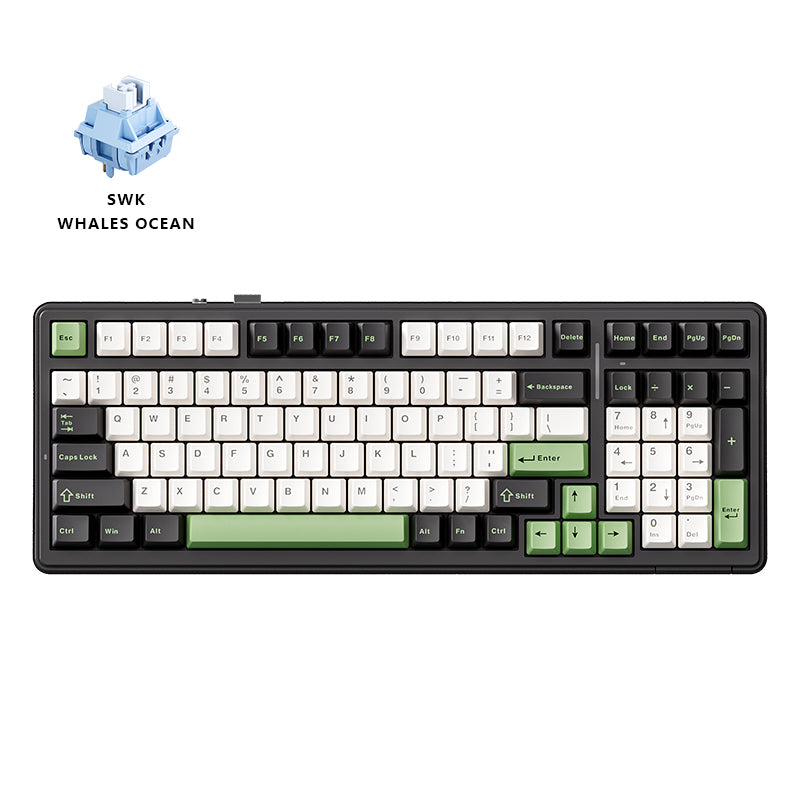 Aula F99 Green Glen Mechanical Keyboard 98% Wireless RGB